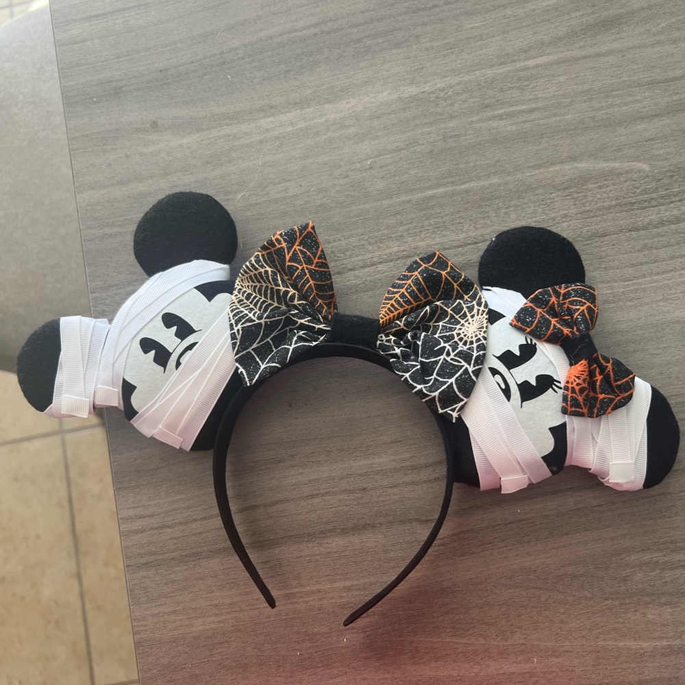 Halloween Black and Orange Costume Ears